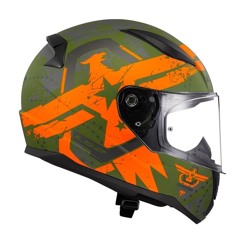 Шлем LS2 FF353 Rapid 2 Thunder Birds Matt Orange XL