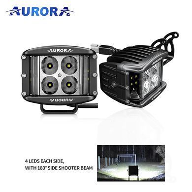 Светодиодная LED фара Aurora 40Вт (Ближний свет с боковой засветкой 180&deg;). AURORA ALO-2-E4E15D1