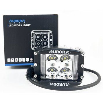 Светодиодная LED фара Aurora 40Вт (Дальний свет с боковой засветкой 180&deg;). AURORA ALO-2-P4E15D1