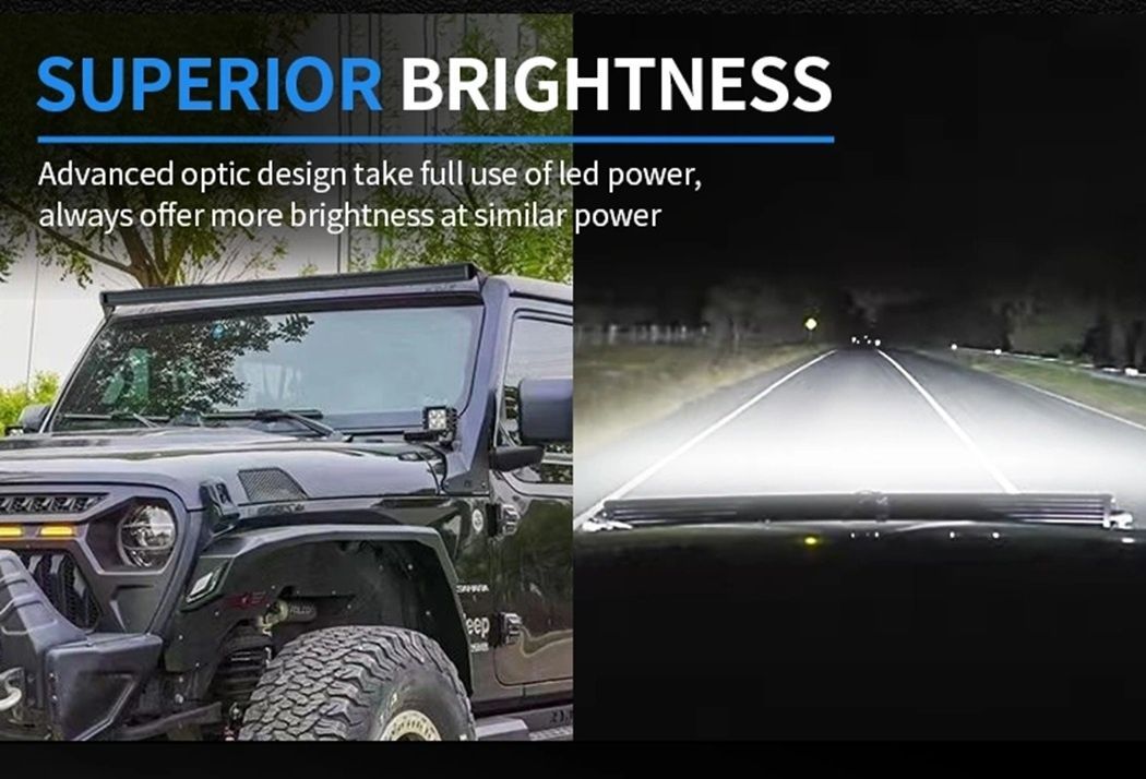LED балка Aurora 10" 75Вт (Белый/желтый, комибинированый свет). AURORA ALO-S6-10-R5H1