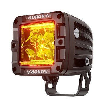 Противотуманные светодиодные фары Aurora с ДХО и поворотниками. AURORA ALO-M-2B