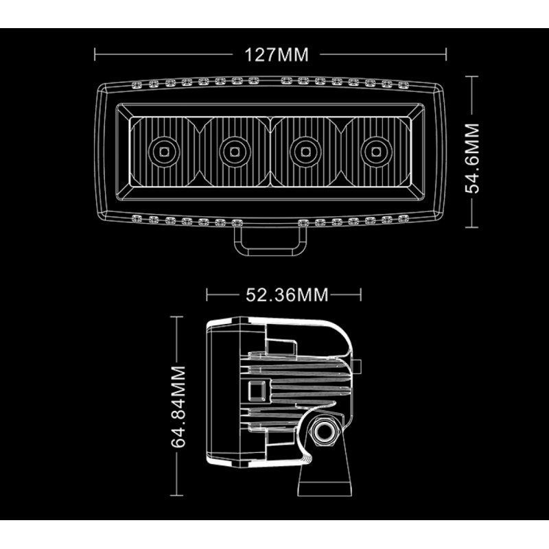 Cветодиодная фара Aurora 20W (Ближний свет)
