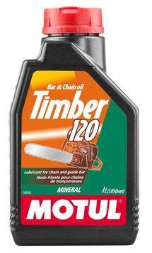 Олія MOTUL Timber Bar&Chain Oil SAE 120 для ланцюгів бензопил 1л.