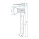 Сокира 600г ручка з фібергласу. INTERTOOL