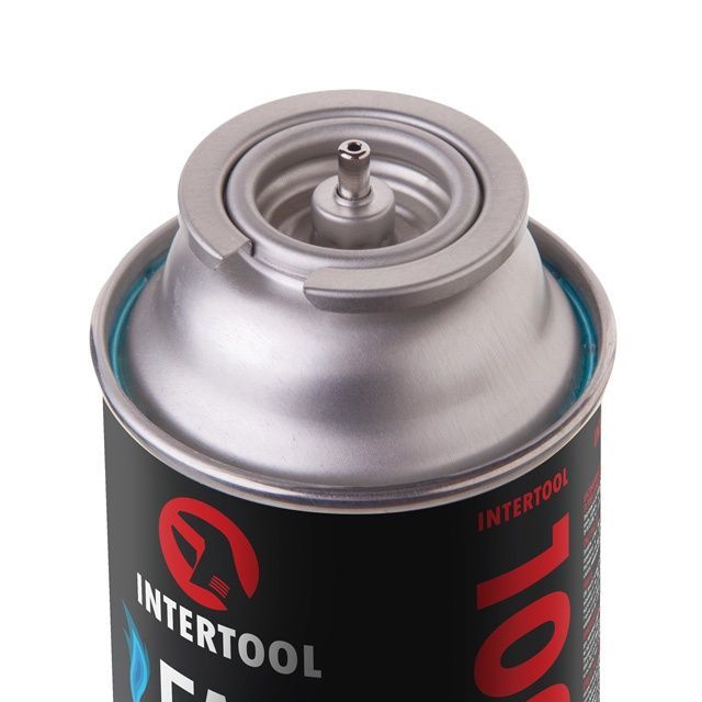 Газовий балон INTERTOOL STORM GS-0022 220 г, ізобутан-бутан, цанговий &mdash; для пальників і портативних плит