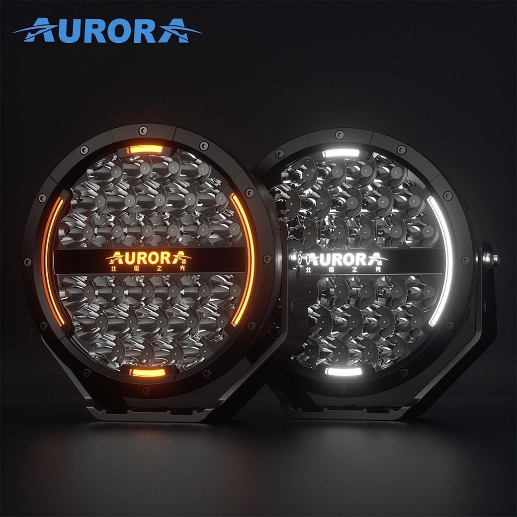 Светодиодные LED фары Aurora 7" 120Вт (Комбинированный свет с ДХО)