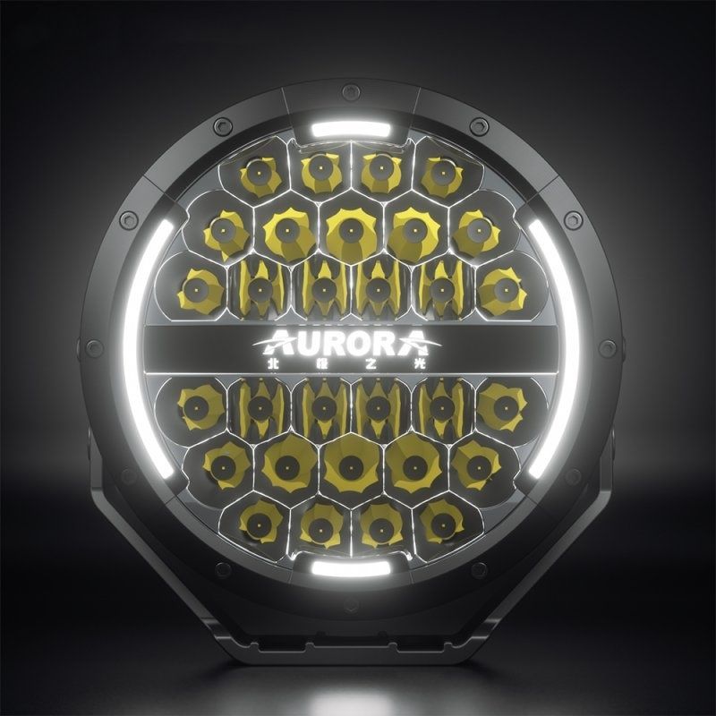 Светодиодные LED фары Aurora 7" 120Вт (Комбинированный свет с ДХО)